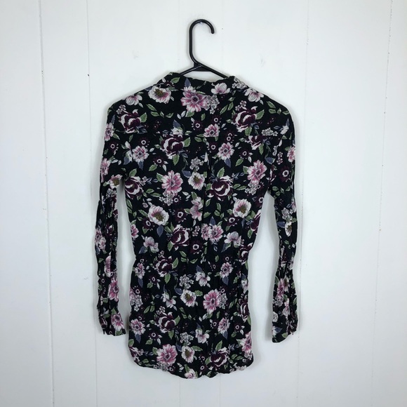 Magazine Floral Button Down Sz XS - Picture 7 of 10